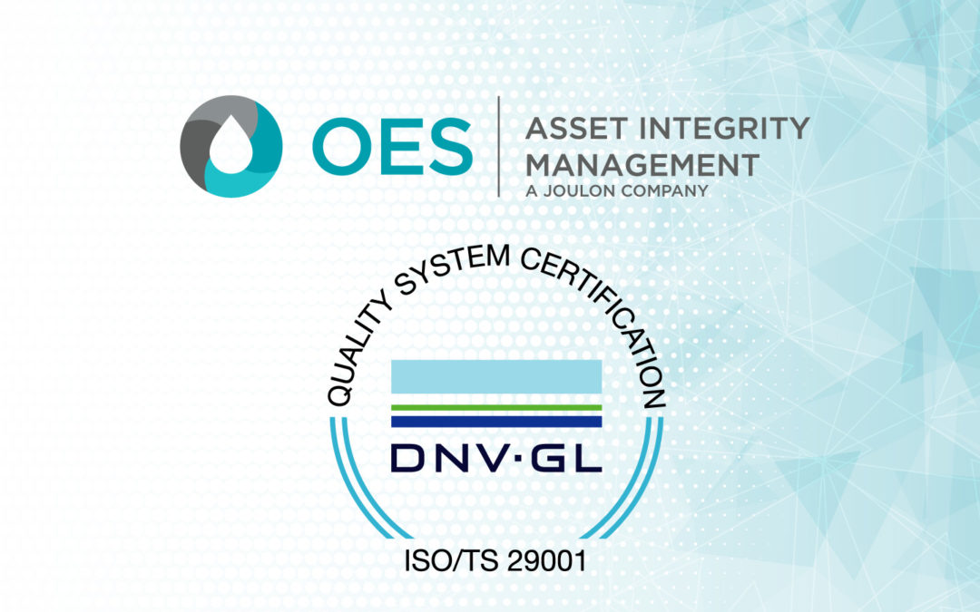 OES awarded 29001:2020 accreditation