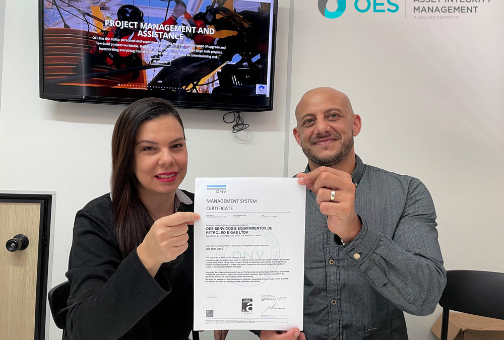 OES Brasil Recertify ISO 9001