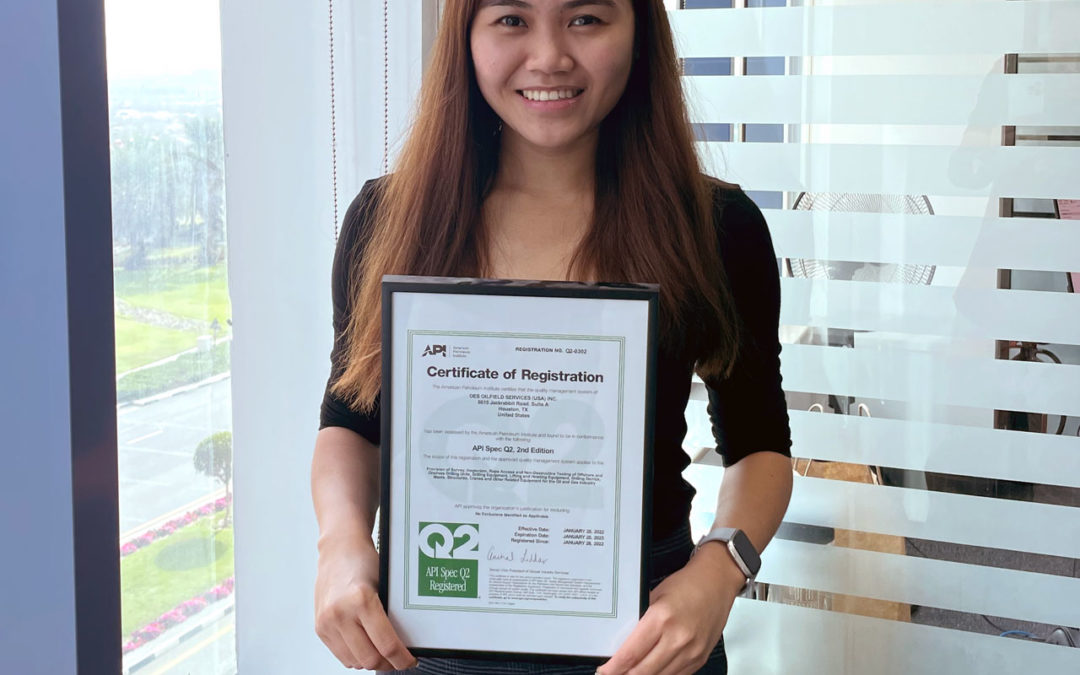 OES Achieves API Q2 Accreditation in the USA