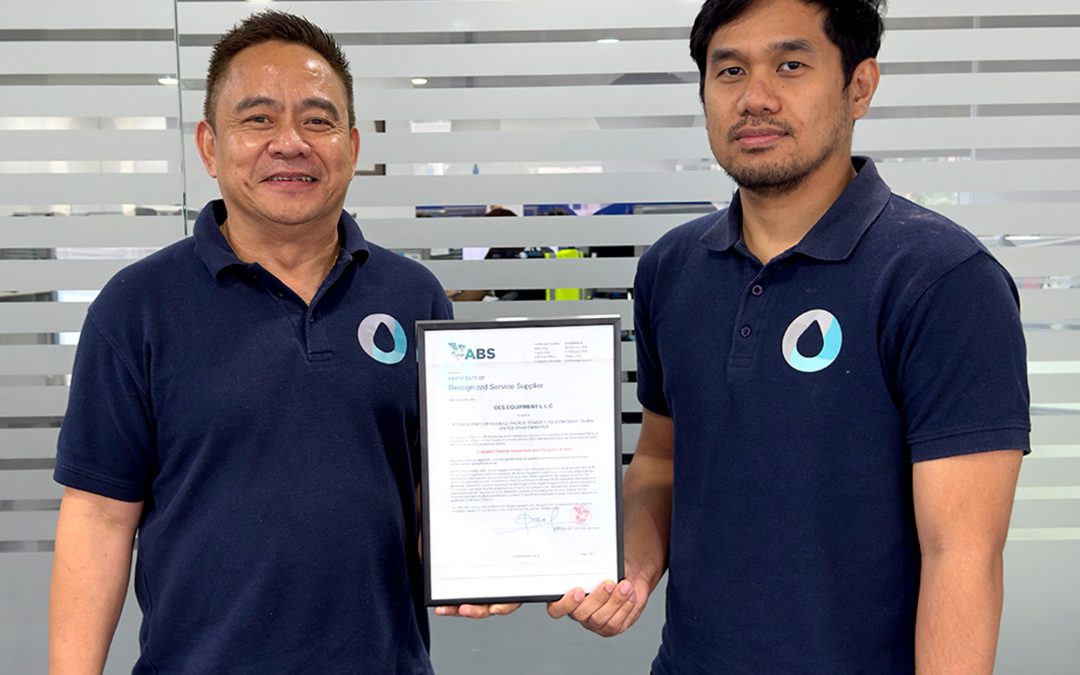 ABS Certificate of Recognised External Specialist for Dropped Objects Inspection and Program Audits.